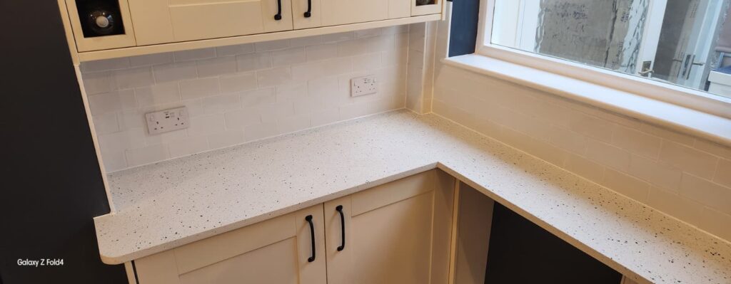 Kitchen worktop installation