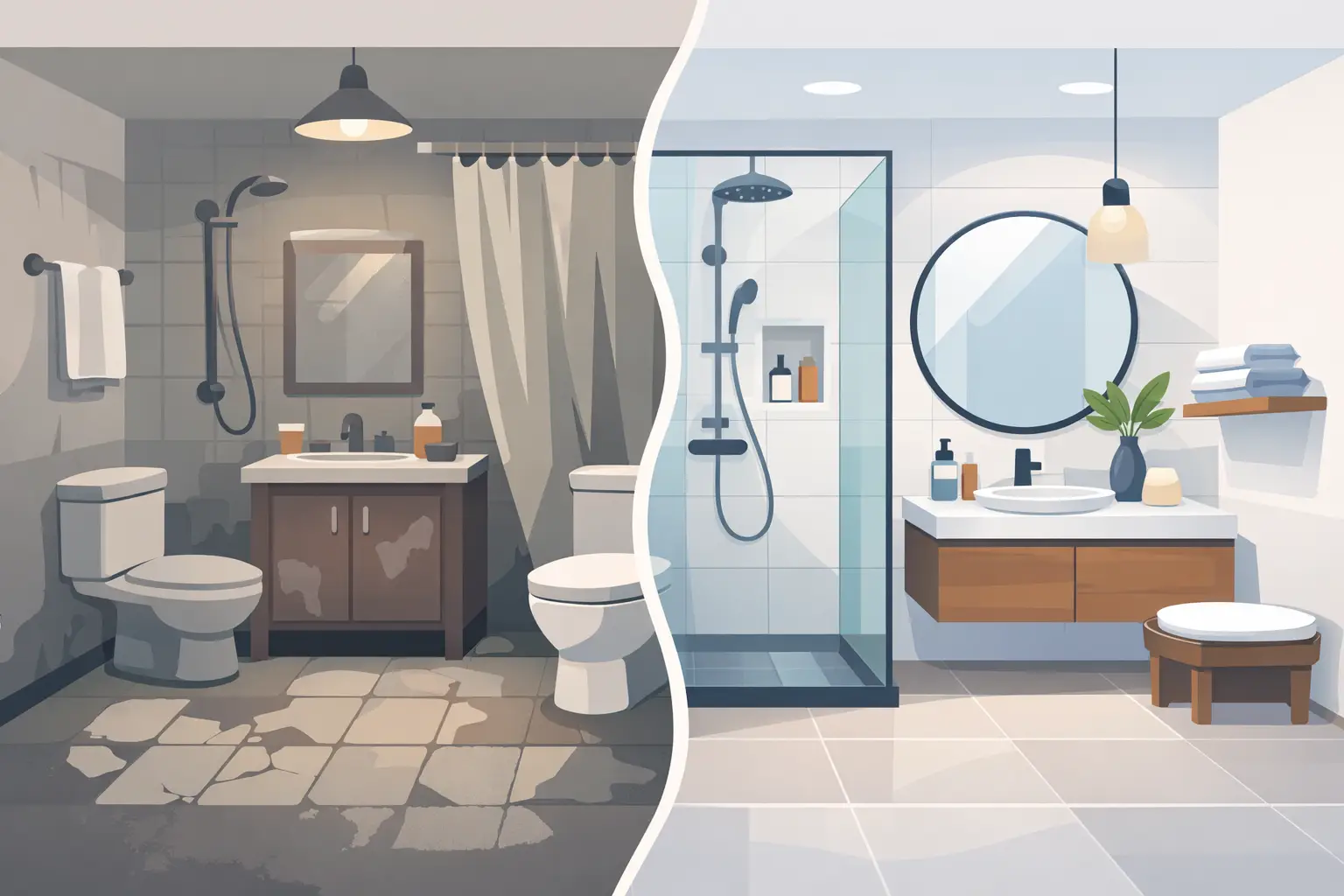 Bathroom Upgrade Before and After Ideas