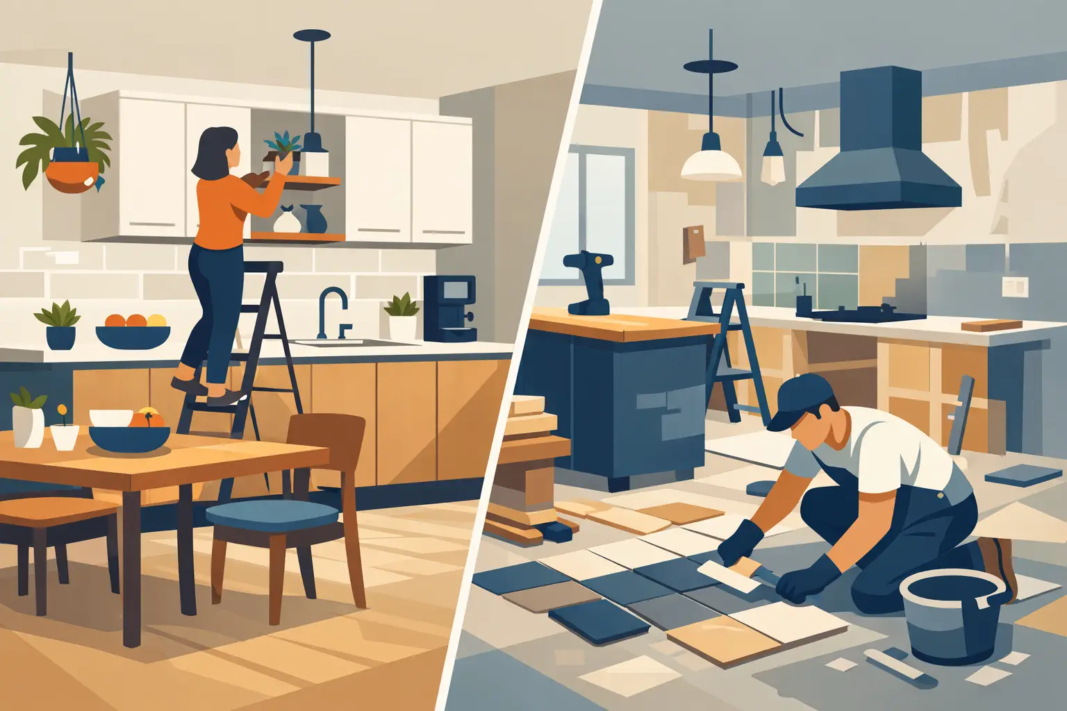 Kitchen Makeover vs Full Renovation